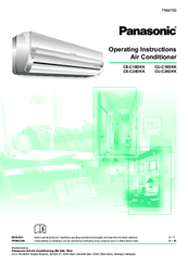 Panasonic CU-C24DKK Operating Instructions Manual