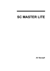 AV Stumpfl SC MASTER LITE Manual