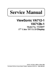 ViewSonic VA712-1 Service Manual