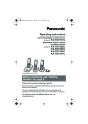 Panasonic KX-TG7513C Operating Instructions Manual
