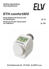 elv comfort300 Operating Manual