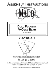 Maco Antennas VQ2-QUAD Assembly Instructions Manual