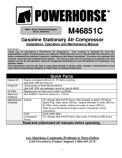Powerhorse M46851C Installation, Operation And Maintenance Manual