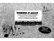AudioControl Three.2 Owner's Enjoyment Manual