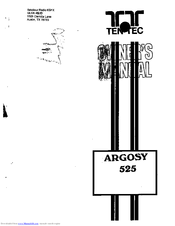 TEN Technology ARGOSY 525 Owner's Manual