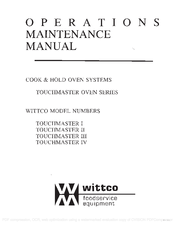 Wittco TOUCHMASTER II Operation & Maintenance Manual