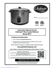Chefmate RC1 Instruction Manual