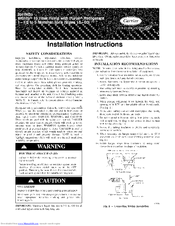 Carrier 25HNB5 Installation Instructions Manual