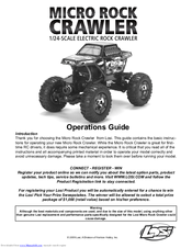 Team Losi Micro Rock Crawler Operation Manual