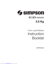 Simpson SWF85562 EZI sensor Instruction Booklet