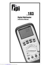 TPI 183 Instruction Manual