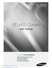 Samsung BD-D8500A User Manual