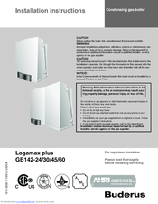 Buderus Logamax plus GB142-60 Manuals | ManualsLib