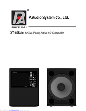 P.Audio XT-15Sub User Manual