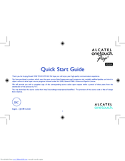 Alcatel ONE TOUCH  Pop 7 Quick Start Manual