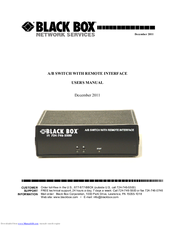 Black Box 12 VDC load User Manual