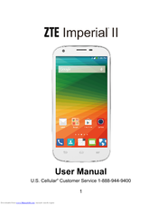 Zte Imperial II User Manual
