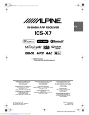 Alpine ICS-X7 Owner's Manual