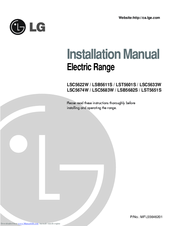 LG LSC5683W Installation Manual