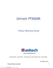 Unitech PT930SA Product Reference Manual