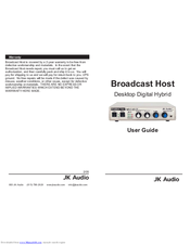 JK Audio Broadcast Host User Manual