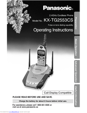 Panasonic KX-TG2553CS Operating Instructions Manual