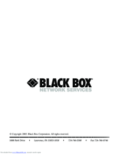 Black Box LGB2003A User Manual