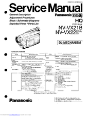 Panasonic NV-VX21B Service Manual