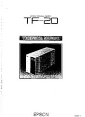 Epson TF-20 Technical Manual