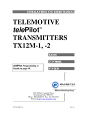 Magnetek telePilot TX12M-2 Installation And User Manual