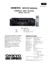 Onkyo DX-C730 Service Manual