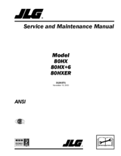 Jlg 80HX Service And Maintenance Manual