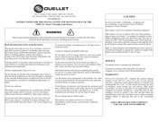Ouellet OHV-CC Series Installation And Maintenance Instructions