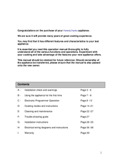 Porter & Charles Oven User Instructions