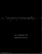Spectro Acoustics P-101 Handbook Of Instructions