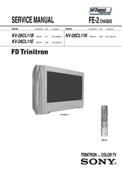 Sony FD TRINITRON KV-28CL11E Service Manual