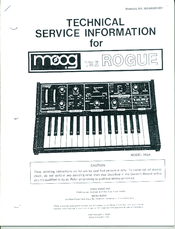 Moog Rogue 342A Technical Service Information