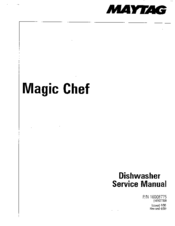 Magic Chef DU6550 Service Manual