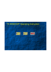 Panasonic TX-W36D3DP Operating	 Instruction