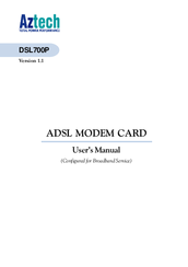 Aztech DSL700P User Manual