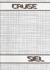 Cruse Siel Owner's Manual