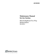 Comnet MLS II MLSH041 Maintenance Manual