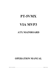 Azza PT-5VMX Operation Manual