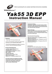 Techone Yak55 3D EPP Instruction Manual