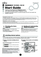 Fujitsu Primergy ECONEL 100 S2 Start Manual