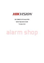 HIKVISION DS-7200HVI-RW Series Quick Operation Manual
