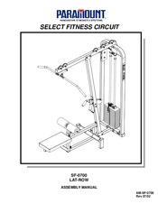 Paramount Fitness SF-0700 Assembly Manual