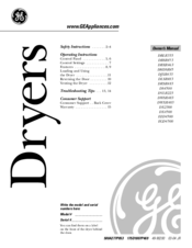 GE DHDSR45 Owner's Manual