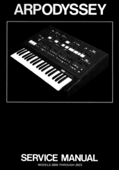 ARP Instruments Odessey 2823 Service Manual