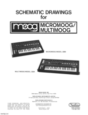 Moog Micromoog 326A Schematic Diagrams